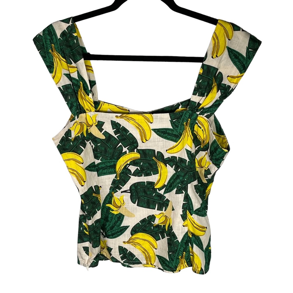 Collectif Banana Print Top Medium - Picture 2 of 10